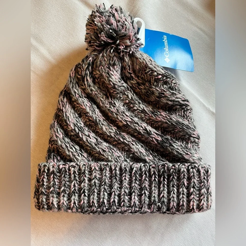 Columbia Girls Bundle Up Beanie Knit Fleece Lined Winter Hat Youth